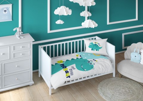 Pościel bawełniana 90x120 dinozaur turkusowa 3953 A Mayamoo 105 Pościel bawełniana 90x120 dinozaur turkusowa 3953 A Mayamoo 105