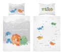 Pościel bawełniana 90x120 dinusie szara 3958 A Mayamoo 105 Pościel bawełniana 90x120 dinusie szara 3958 A Mayamoo 105