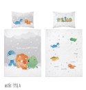 Pościel bawełniana 90x120 dinusie szara 3958 A Mayamoo 105 Pościel bawełniana 90x120 dinusie szara 3958 A Mayamoo 105