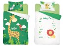Pościel bawełniana 90x120 żyrafa zielona 3945 A Mayamoo 105 Pościel bawełniana 90x120 żyrafa zielona 3945 A Mayamoo 105