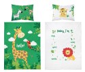 Pościel bawełniana 90x120 żyrafa zielona 3945 A Mayamoo 105 Pościel bawełniana 90x120 żyrafa zielona 3945 A Mayamoo 105