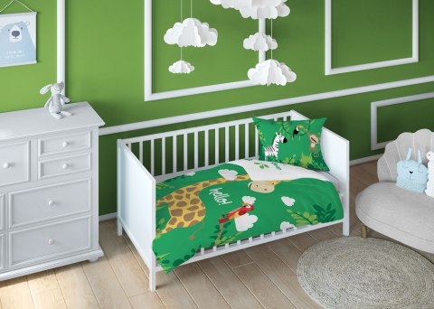 Pościel bawełniana 90x120 żyrafa zielona 3945 A Mayamoo 105 Pościel bawełniana 90x120 żyrafa zielona 3945 A Mayamoo 105