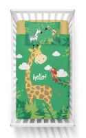 Pościel bawełniana 90x120 żyrafa zielona 3945 A Mayamoo 105 Pościel bawełniana 90x120 żyrafa zielona 3945 A Mayamoo 105