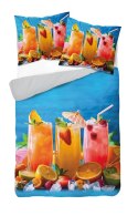 Pościel z mikrofibry 3D 160x200 kolorowe drinki 4213 A mikro 07 Pościel z mikrofibry 3D 160x200 kolorowe drinki 4213 A mikro 07