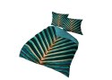 Pościel z mikrofibry 3D 160x200 zielona liście 4189 A mikro 07 Pościel z mikrofibry 3D 160x200 zielona liście 4189 A mikro 07