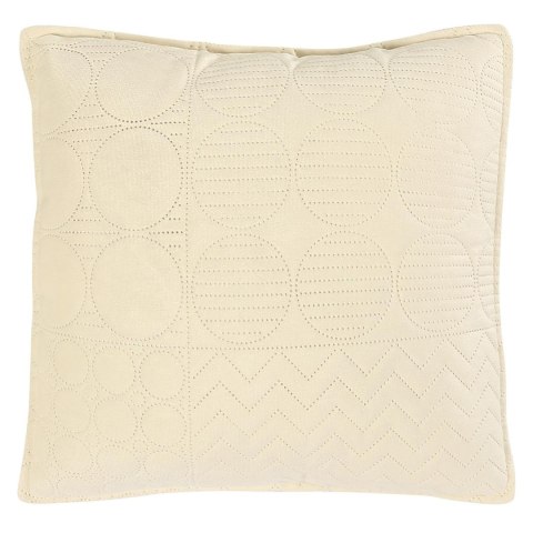 Poszewka dekoracyjna 40x40 Elegant kremowa welurowa geometryczna dwustronna Darymex Poszewka dekoracyjna 40x40 Elegant kremowa welurowa geometryczna dwustronna Darymex