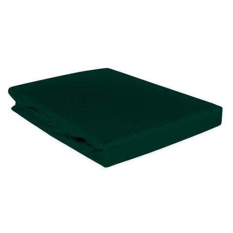 Prześcieradło satynowe z gumką 120x200 zielone butelkowe 036 jednobarwne Darymex Prześcieradło satynowe z gumką 120x200 zielone butelkowe 036 jednobarwne Darymex
