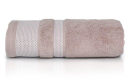 Ręcznik 50x90 Carlo pudrowy różowy frotte bawełniany 550g/m2 Detexpol