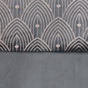 Zasłona 140x250 Agnes grafitowa złota welurowa gotowa na przelotkach D91 Zasłona 140x250 Agnes grafitowa złota welurowa gotowa na przelotkach D91