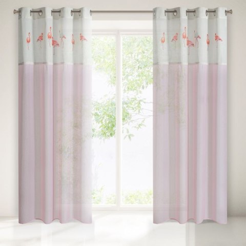Zasłona gotowa flamingo 140x250 cm różowy Zasłona gotowa flamingo 140x250 cm różowy