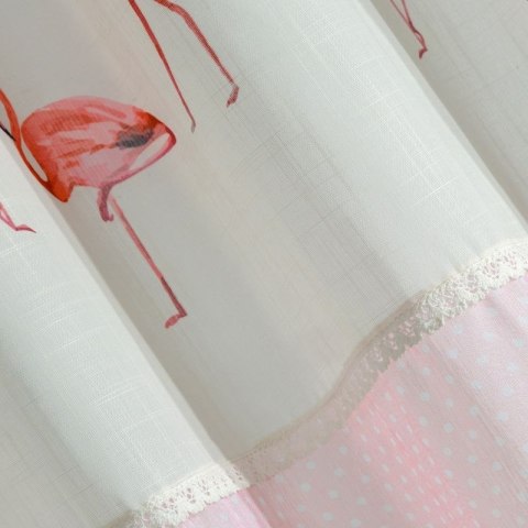 Zasłona gotowa flamingo 140x250 cm różowy Zasłona gotowa flamingo 140x250 cm różowy