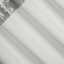 Zasłona 140x250 Jasper biała z taśmą z cekinami welurowa gotowa na przelotkach Eurofirany