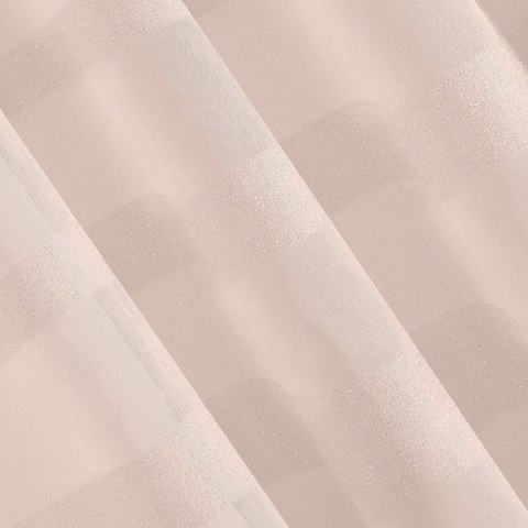 Firana 140x250 Efil różowa z etaminy gotowa na przelotkach Eurofirany Firana 140x250 Efil różowa z etaminy gotowa na przelotkach Eurofirany