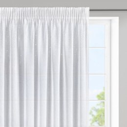 Firana gotowa nadine na taśmie 400x145 cm biały