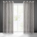 Firana 140x250 Rachel stalowa zdobiona błyszczącą nicią gotowa na przelotkach Eurofirany Firana 140x250 Rachel stalowa zdobiona błyszczącą nicią gotowa na przelotkach Eurofirany