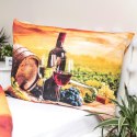 Pościel bawełniana 140x200 Wino kieliszki poszewka 70x90 Pościel bawełniana 140x200 Wino kieliszki poszewka 70x90
