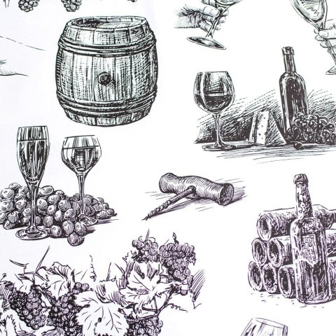 Pościel bawełniana 140x200 Wino kieliszki poszewka 70x90 Pościel bawełniana 140x200 Wino kieliszki poszewka 70x90