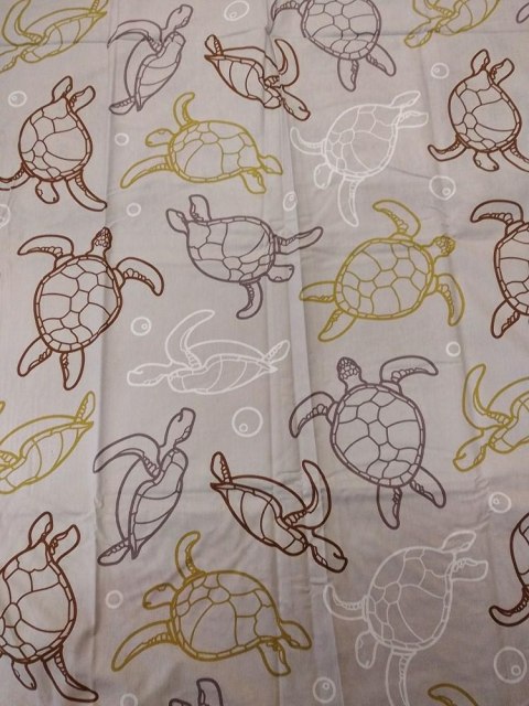 Pościel bawełniana 140x200 Żółw Turtle biała beżowa poszewka 70x90 Pościel bawełniana 140x200 Żółw Turtle biała beżowa poszewka 70x90