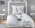 Pościel bawełniana 140x200 koń biały 3864 A poszewka 70x80 panelowa 92 Pościel bawełniana 140x200 koń biały 3864 A poszewka 70x80 panelowa 92