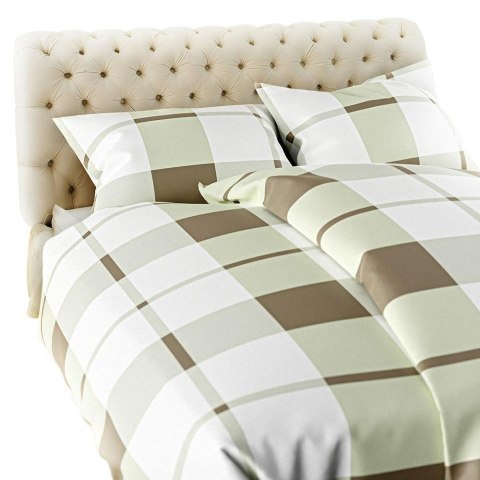 Pościel flanelowa 220x200 Krata beżowa Pościel flanelowa 220x200 Krata beżowa