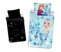 Pościel świecąca w ciemności 140x200 Frozen Anna Elsa Kraina Lodu bawełniana poszewka 70x90 Pościel świecąca w ciemności 140x200 Frozen Anna Elsa Kraina Lodu bawełniana poszewka 70x90