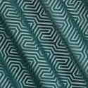 Zasłona 140x250 Inga turkusowa ciemna gotowa na przelotkach welurowa z żakardowym geometrycznym wzorem Pierre Cardin Zasłona 140x250 Inga turkusowa ciemna gotowa na przelotkach welurowa z żakardowym geometrycznym wzorem Pierre Cardin