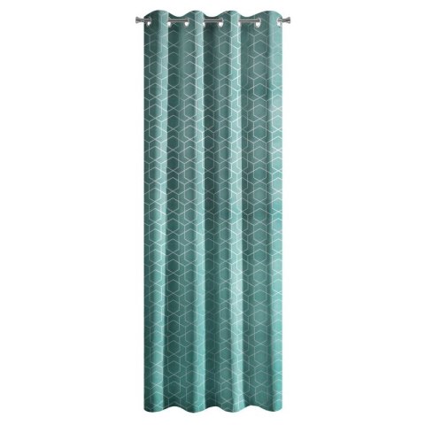 Zasłona gotowa mandi 140x250 cm turkusowy Zasłona gotowa mandi 140x250 cm turkusowy
