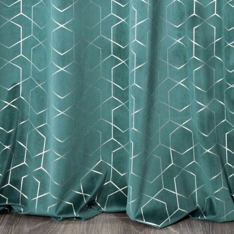 Zasłona gotowa mandi 140x250 cm turkusowy Zasłona gotowa mandi 140x250 cm turkusowy