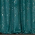 Zasłona 140x300 Nadia turkusowa złota marmur welurowa gotowa na taśmie Eurofirany Zasłona 140x300 Nadia turkusowa złota marmur welurowa gotowa na taśmie Eurofirany