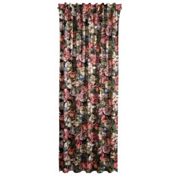 Zasłona gotowa peonia na taśmie 140x270 cm bordowy
