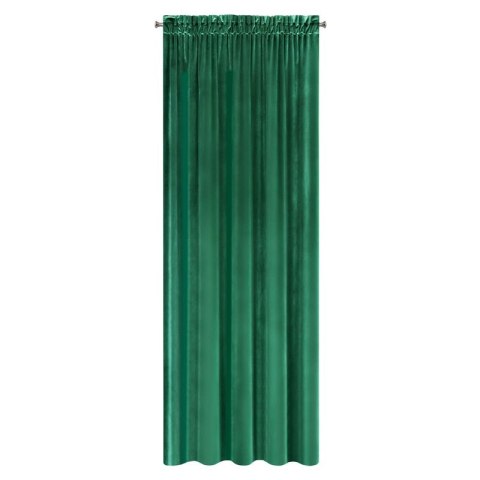 Zasłona 140x300 Samanta zielona welurowa gotowa na taśmie Eurofirany Zasłona 140x300 Samanta zielona welurowa gotowa na taśmie Eurofirany