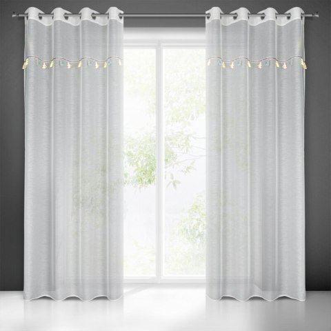 Firana 140x250 Kids 2 kremowa z kolorową aplikacją dla dzieci gotowa na przelotkach Eurofirany Firana 140x250 Kids 2 kremowa z kolorową aplikacją dla dzieci gotowa na przelotkach Eurofirany