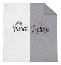 Narzuta dekoracyjna 170x210 Prince Princess szara biała K 115 Holland 14