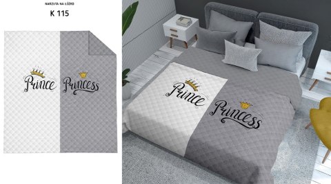 Narzuta dekoracyjna 170x210 Prince Princess szara biała K 115 Holland 14 Narzuta dekoracyjna 170x210 Prince Princess szara biała K 115 Holland 14