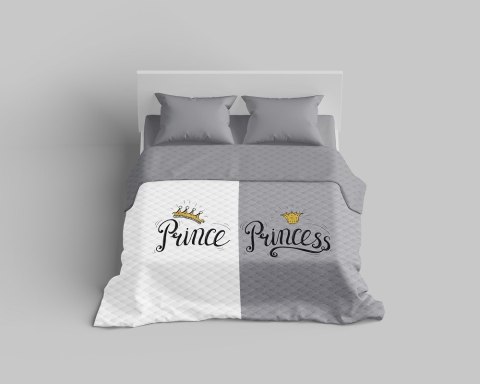 Narzuta dekoracyjna 170x210 Prince Princess szara biała K 115 Holland 14 Narzuta dekoracyjna 170x210 Prince Princess szara biała K 115 Holland 14
