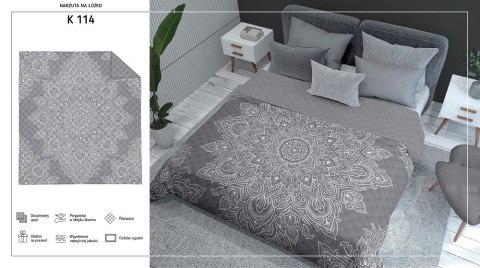 Narzuta dekoracyjna 170x210 Rozeta szara K 114 Holland 14 Narzuta dekoracyjna 170x210 Rozeta szara K 114 Holland 14