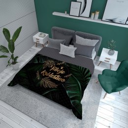 Narzuta dekoracyjna 170x210 Twoje królestwo liście zielona ciemna K 111 Holland 14