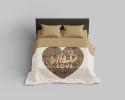 Narzuta dekoracyjna 170x210 Wild love serce beżowa K 109 Holland 14 Narzuta dekoracyjna 170x210 Wild love serce beżowa K 109 Holland 14