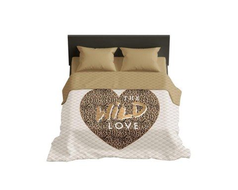 Narzuta dekoracyjna 170x210 Wild love serce beżowa K 109 Holland 14 Narzuta dekoracyjna 170x210 Wild love serce beżowa K 109 Holland 14