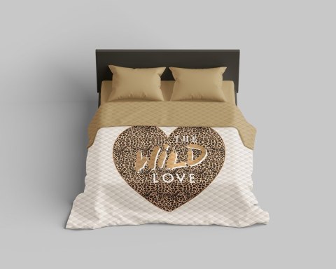 Narzuta dekoracyjna 220x240 Wild love serce beżowa K 109 Holland 14 Narzuta dekoracyjna 220x240 Wild love serce beżowa K 109 Holland 14