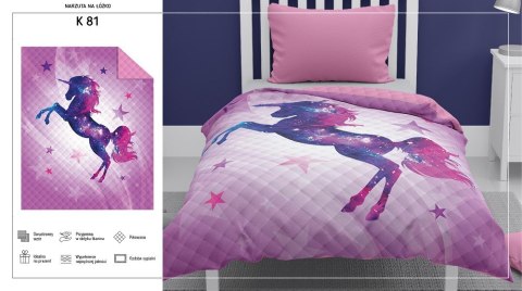 Narzuta młodzieżowa 170x210 jednorożec unicorn K 81 Bedspread 05 Narzuta młodzieżowa 170x210 jednorożec unicorn K 81 Bedspread 05