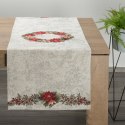 Obrus bieżnik 40x100 świąteczny gobelinowy naturalny czerwony Eurofirany Obrus bieżnik 40x100 świąteczny gobelinowy naturalny czerwony Eurofirany