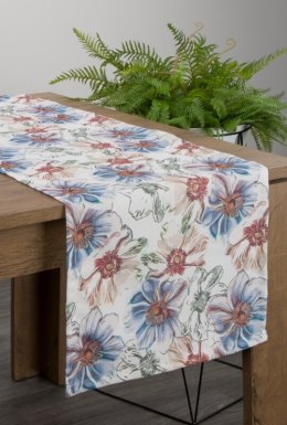 Obrus flore 7 40x180 cm niebieski