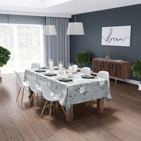 Obrus na stół 140x220 saledynowy kwiaty 4271 A Panama 17 Obrus na stół 140x220 saledynowy kwiaty 4271 A Panama 17