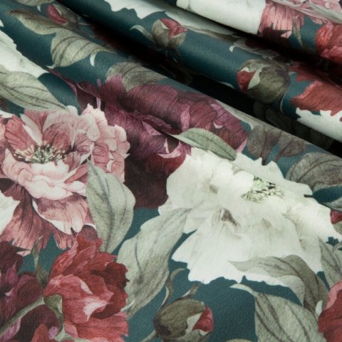 Obrus serweta 30x40 Velvet 2 podkładka zielony bordowy kwiaty welurowy komplet 4 szt Eurofirany Obrus serweta 30x40 Velvet 2 podkładka zielony bordowy kwiaty welurowy komplet 4 szt Eurofirany
