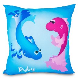 Poduszka przytulanka 40x40 zodiak Ryby