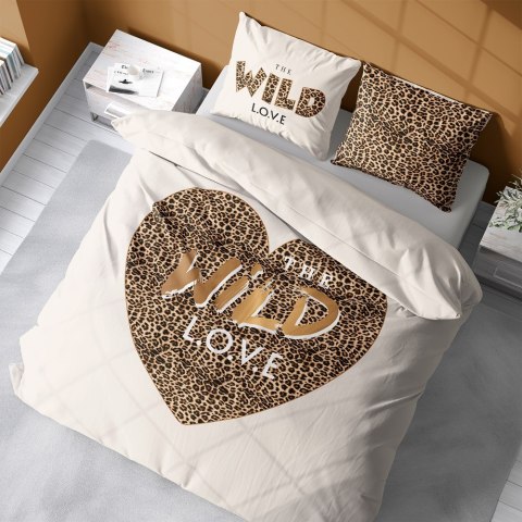 Pościel bawełniana 160x200 Wild love pantera beżowa 4097 A 2 poszewki 70x80 Holland 129 Pościel bawełniana 160x200 Wild love pantera beżowa 4097 A 2 poszewki 70x80 Holland 129