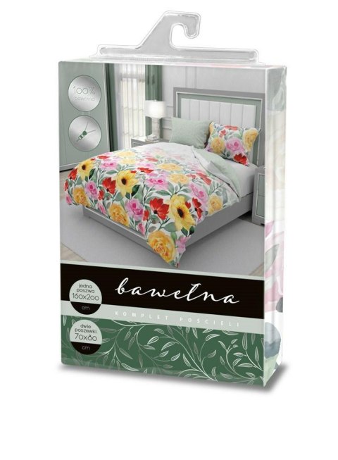Pościel bawełniana 220x200 Elegant 022 kolorowa kwiaty E 2023 Pościel bawełniana 220x200 Elegant 022 kolorowa kwiaty E 2023