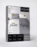 Pościel bawełniana 220x200 Prince Princess szara biała 4110 A 2 poszewki 70x80 Holland 129 Pościel bawełniana 220x200 Prince Princess szara biała 4110 A 2 poszewki 70x80 Holland 129