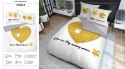 Pościel bawełniana 220x200 Serce puzle biała złota 4108 A 2 poszewki 70x80 Holland 129 Pościel bawełniana 220x200 Serce puzle biała złota 4108 A 2 poszewki 70x80 Holland 129